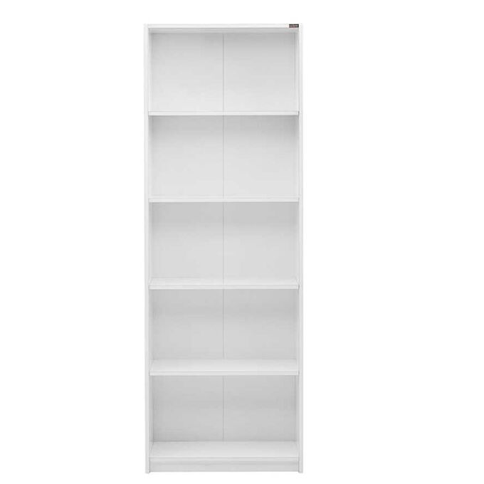 Βιβλιοθήκη-Ραφιέρα 5όροφη 58x23x170cm Ξύλινη 17.6kg 150-BB Λευκή