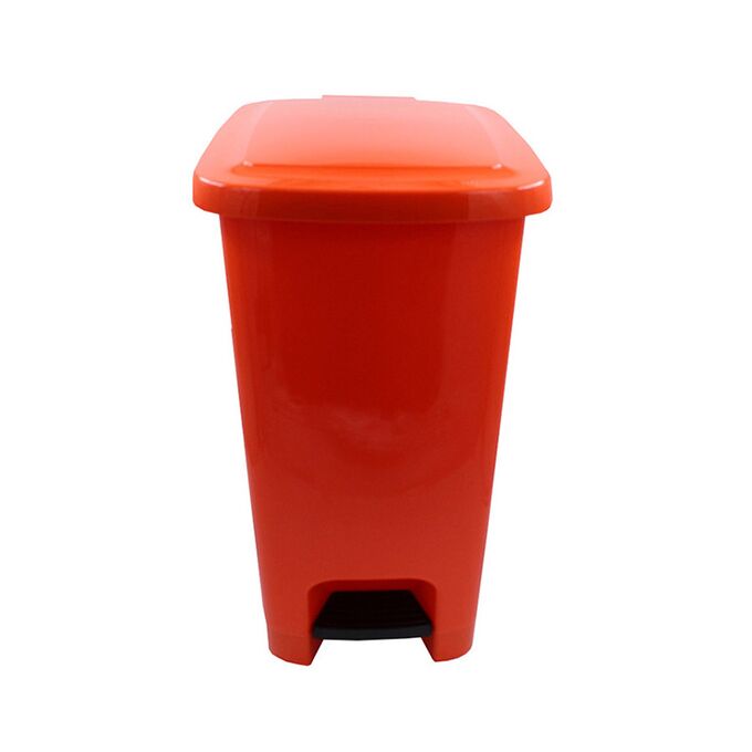 Κάδος Απορριμάτων 15lt με Πεντάλ 22x32x40cm Πλαστικός Πορτοκαλί