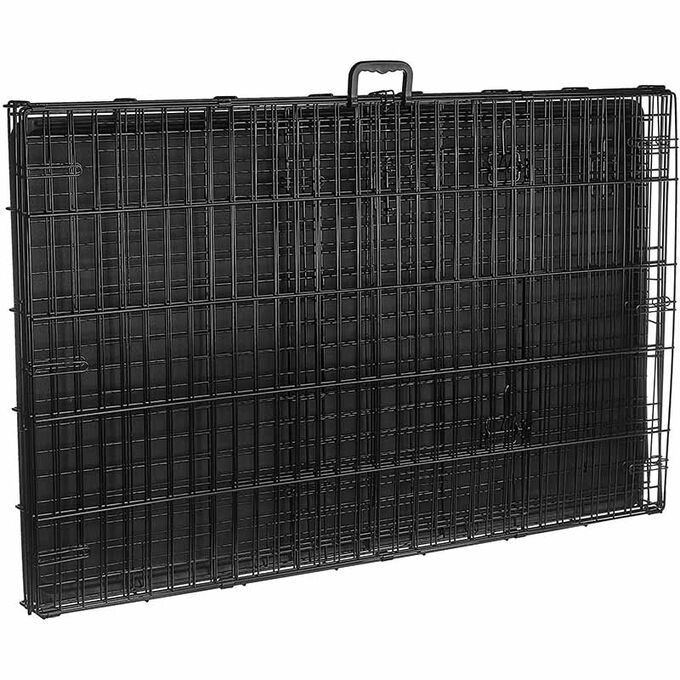 VESTA Συρμάτινο Κλουβί Περιορισμού και Περίφραξης Crate XΧLARGE 122x74.5x80.5cm 13.3kg Μεταλλικό - Πλαστικό Μαύρο
