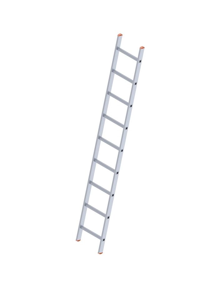 Σκάλα Αλουμινίου 1x9 Σκαλιά Επαγγελματική 247cm Μονή 4kg Αντοχή 150kg SN7109