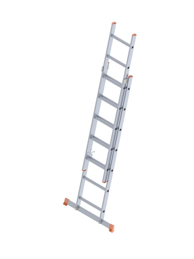 Σκάλα Αλουμινίου 2x7 Σκαλιά Αναπτυσσόμενη 3m Διπλή-Σχήμα ''Λ'' με Βάση Στηρίγματος 7.8kg Αντοχή 150kg SN7207
