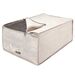 ORDINETT ITALY Κουτί Αποθήκευσης Ρούχων 40x60x25cm Πολυεστέρας 60lt 0.29kg BLANKET 2 LINETTE Μπεζ
