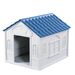 Σπίτι Σκύλου LARGE 84.2x98.2x82cm 10.5kg Λευκό Πάγου-Μπλε VESTA